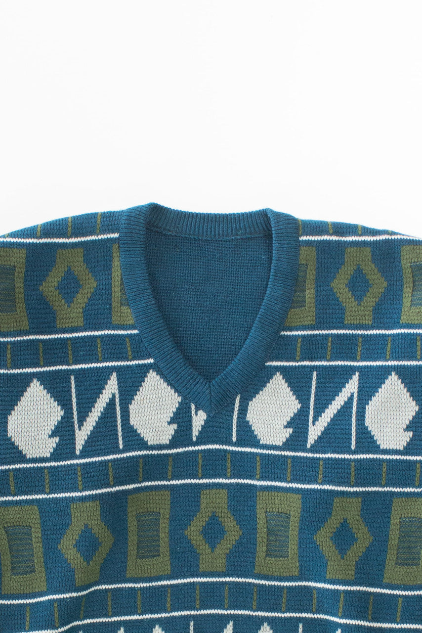 Vintage Blue 80s Sweater