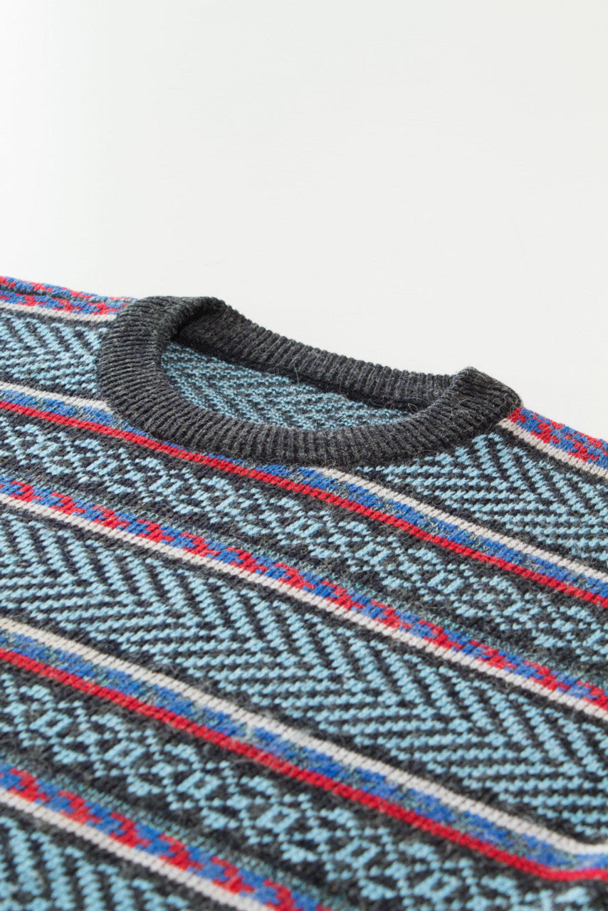 Vintage Multi Color Patterned 80s Sweater 1