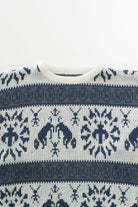 Vintage Patterned 80s Sweater