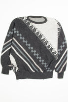 Vintage 80s Diagonal Pattern Sweater