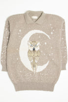 Vintage Owl Moon 80s Sweater 3869