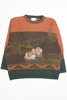 Vintage Pilot Dogs 80s Sweater 3874