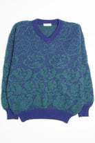 Teal Oldavi 80s Sweater 3877