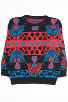 Vintage Art Deco 80s Sweater 3878