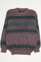 Mauve & Green 80s Sweater 3884