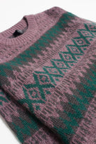 Mauve & Green 80s Sweater 3884