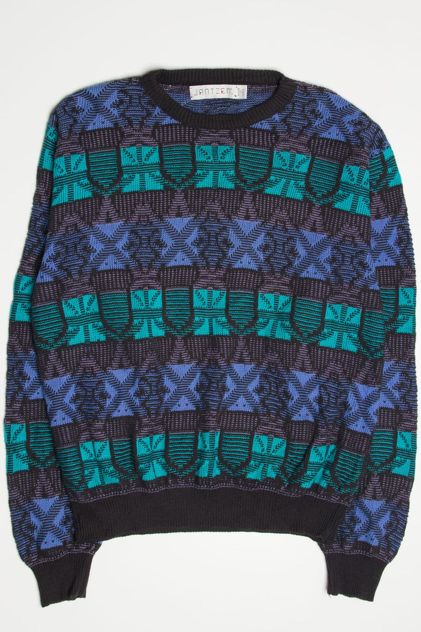 Periwinkle & Teal Jantzen 80s Sweater