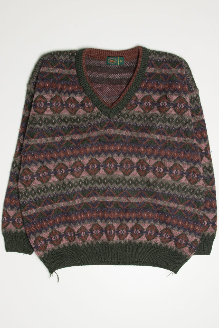 Mauve Mens Casuals 80s Sweater