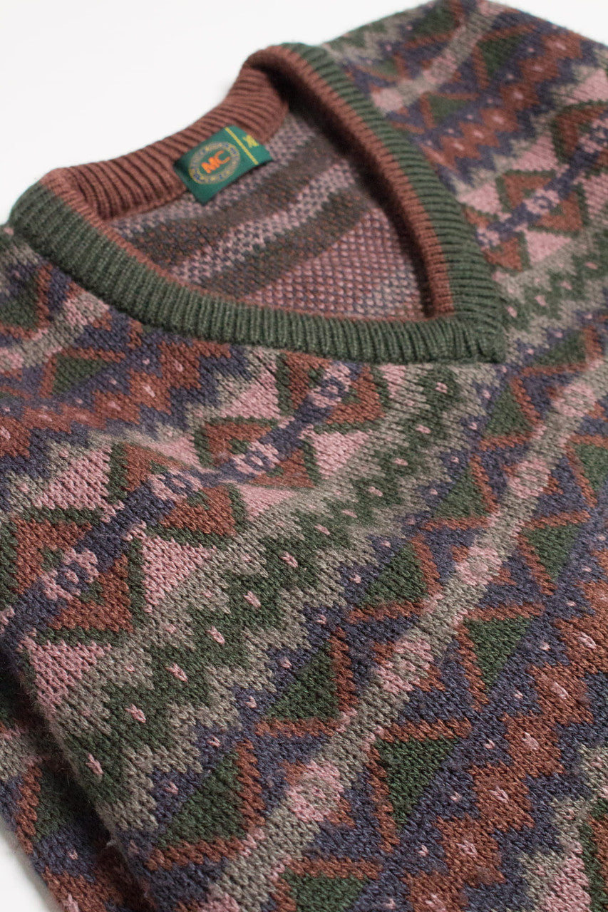 Mauve Mens Casuals 80s Sweater