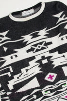 Southwestern Geometric 80s Sweater