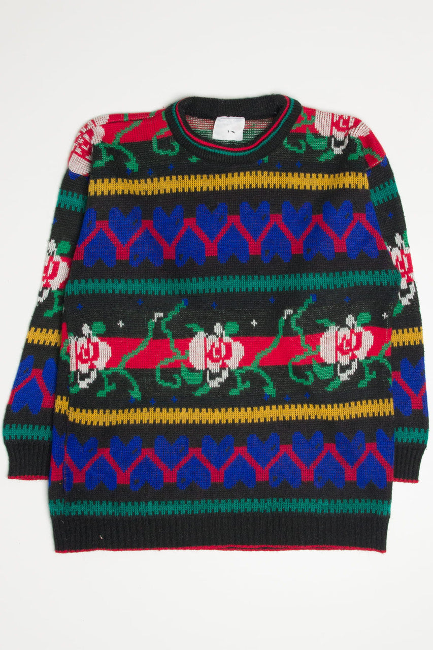 Hearts & Roses 80s Sweater