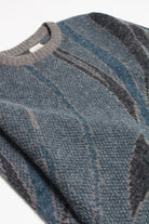Teal Waves 80s Sweater