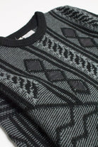 Black Propeller International Leather Detail 80s Sweaters