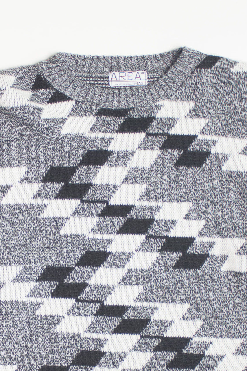 Zig Zag Pattern 80s Sweater