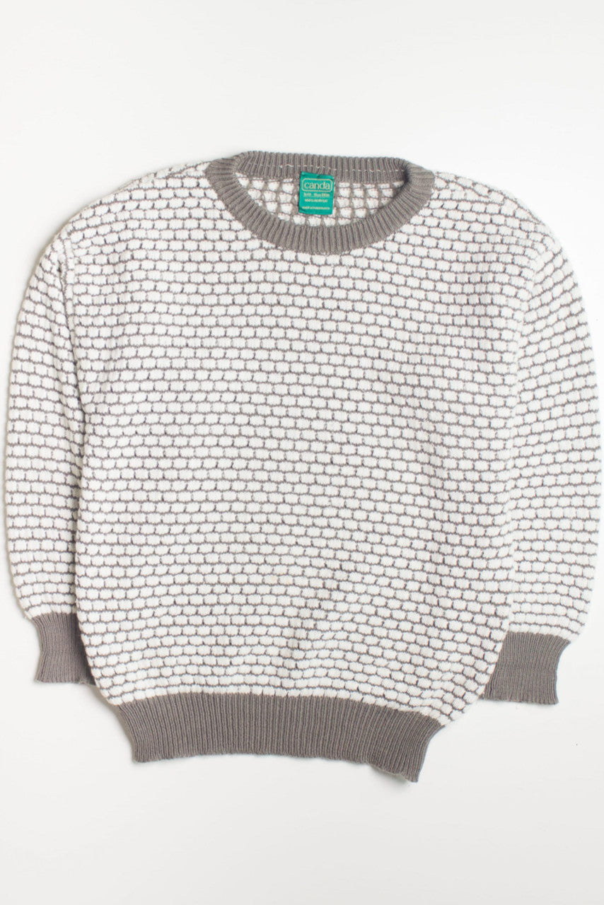 Woven Pattern Canda 80s Sweater
