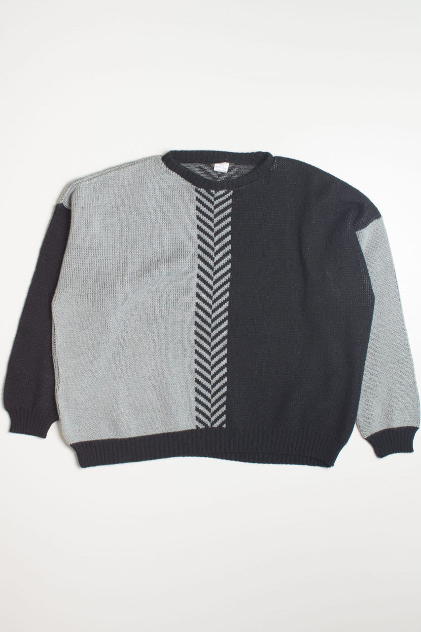 Two Tone 80s Sweater