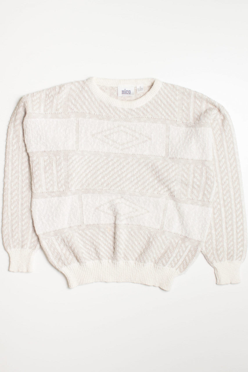 Nico Brick Pattern 80s Sweater