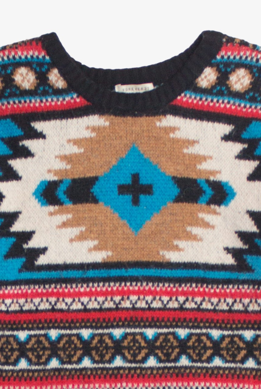 Southwest Pattern 80s Sweater