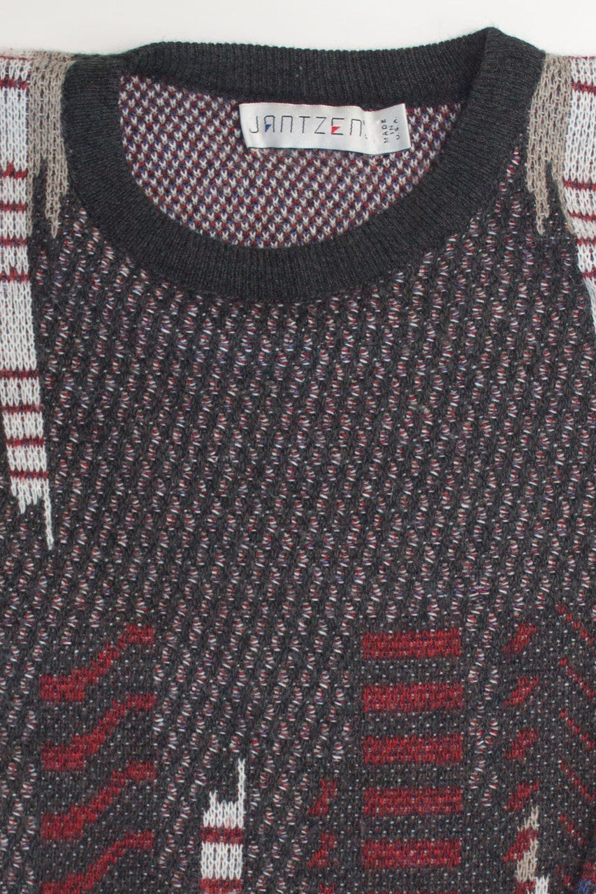Abstract Jantzen 80s Sweater
