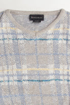 Pastel Plaid 80s Sweater