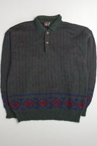 Dark Green Polo 80s Sweater