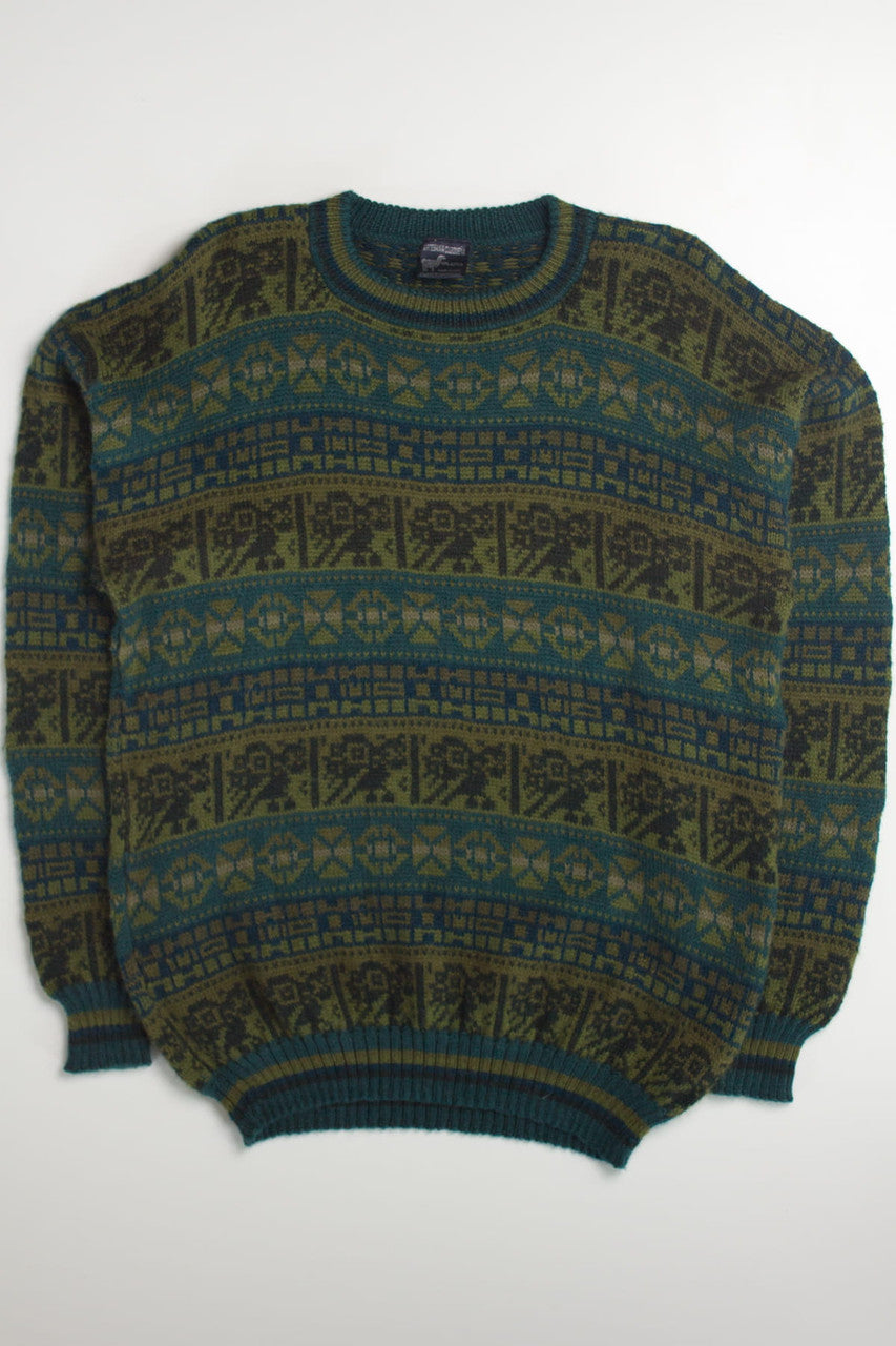 Earth Tones Alpaca 80s Sweater