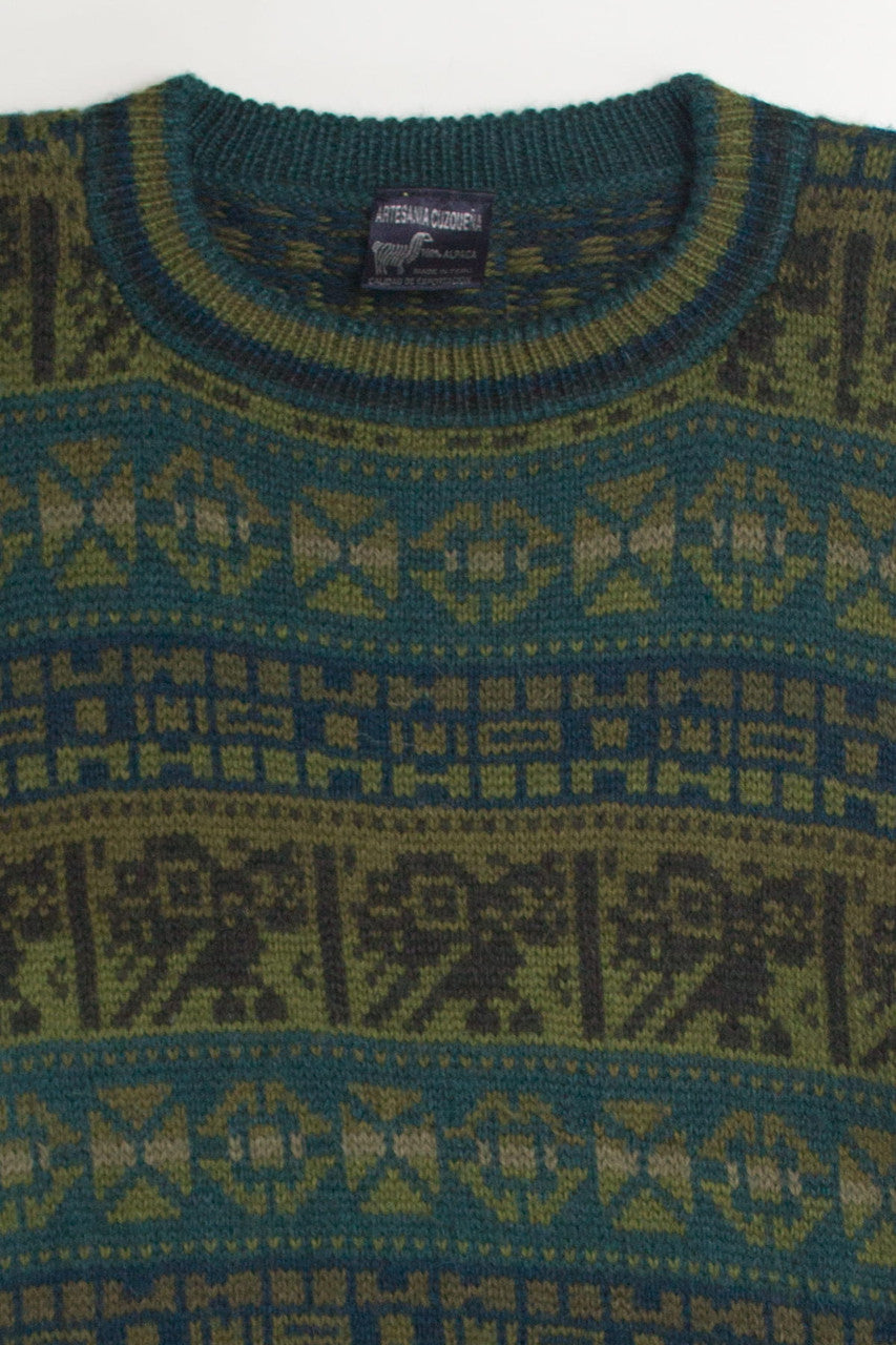 Earth Tones Alpaca 80s Sweater