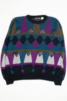 Vintage Street Scenes Diamond 80s Sweater 3983