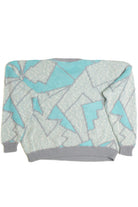 Blue and Gray 80s Sweater