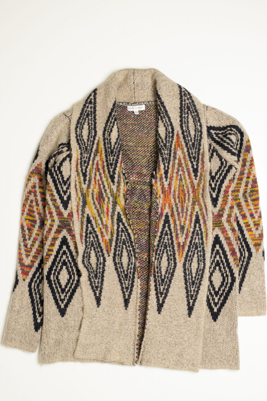 Woven Heart 80s Sweater