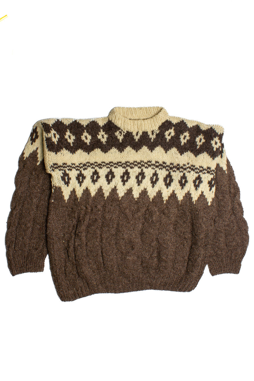 Vintage Brown 80s Sweater 4154