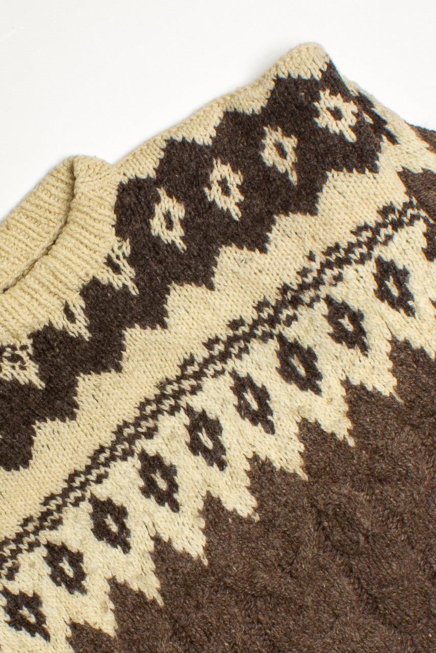 Vintage Brown 80s Sweater 4154