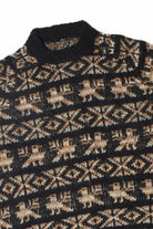 Vintage Bird Pattern Knit 80s Sweater