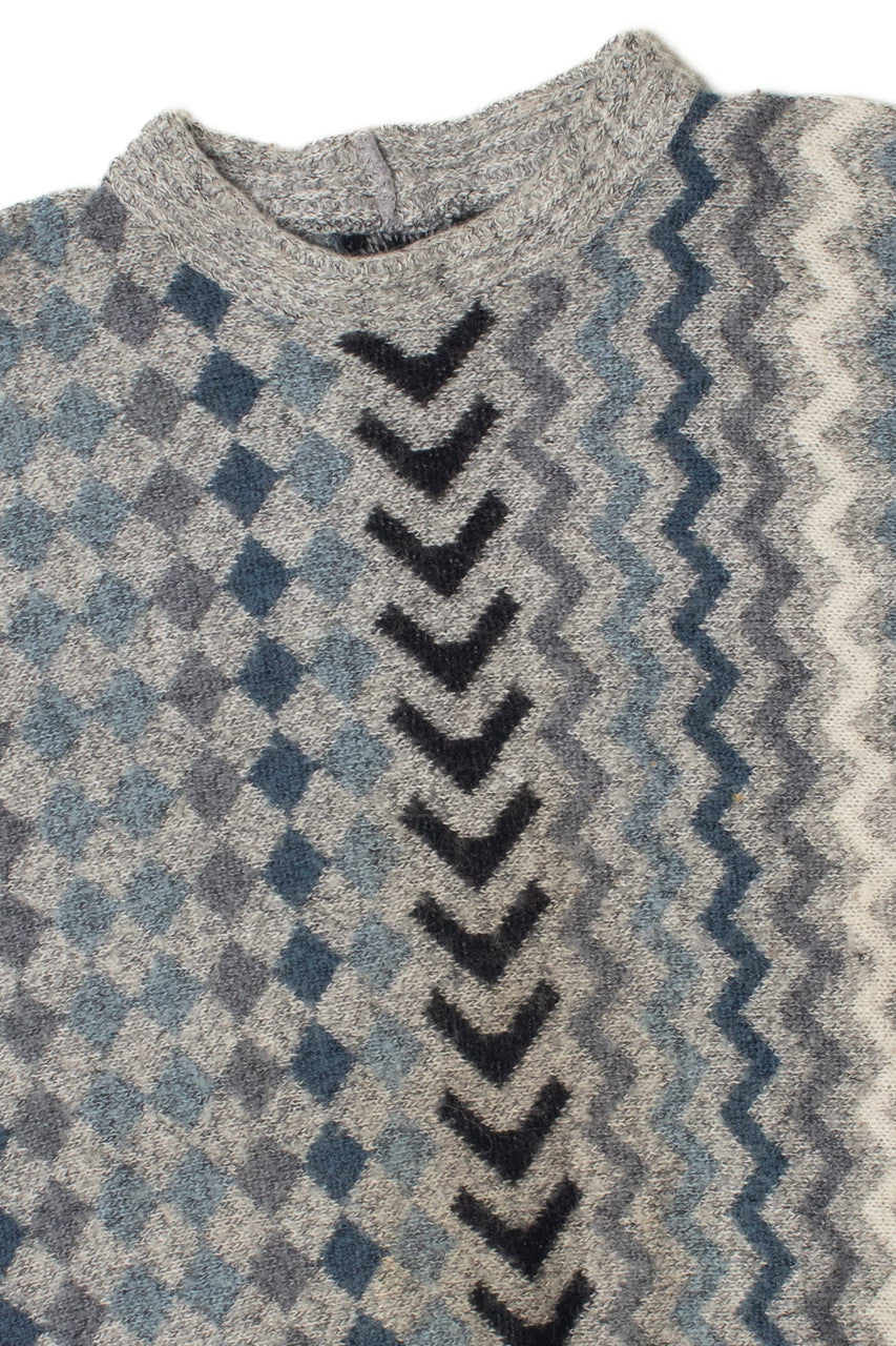Vintage Batwing Zigzag 80s Sweater