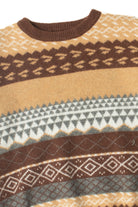 Warm Neutral Tones 80s Sweater 4186