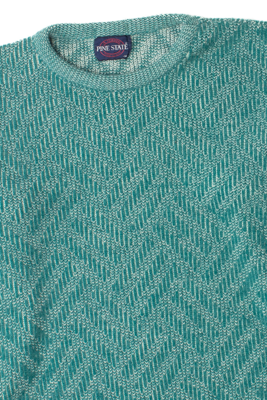 Vintage Turquoise 80s Sweater 4191