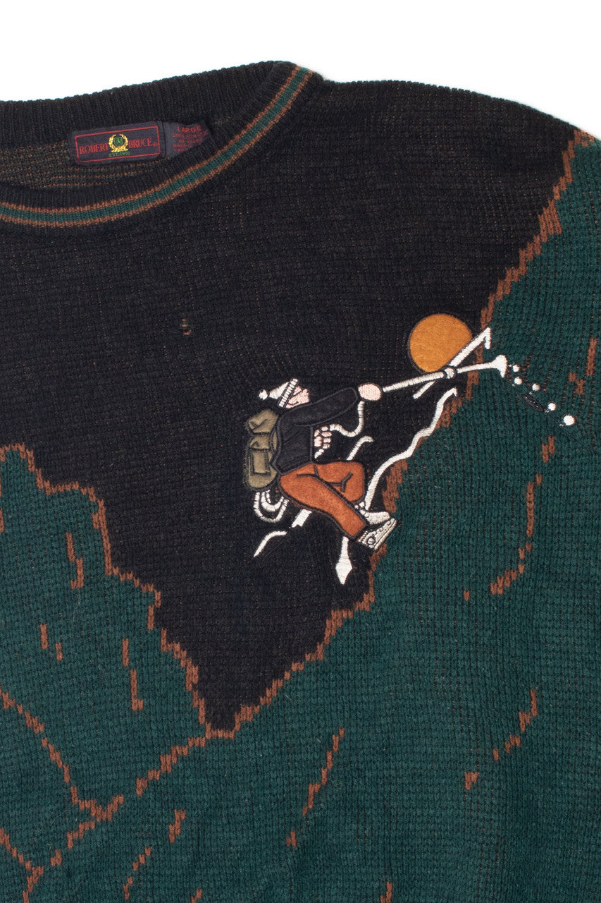 Vintage Rock Climbing Mountaineering 80s Sweater