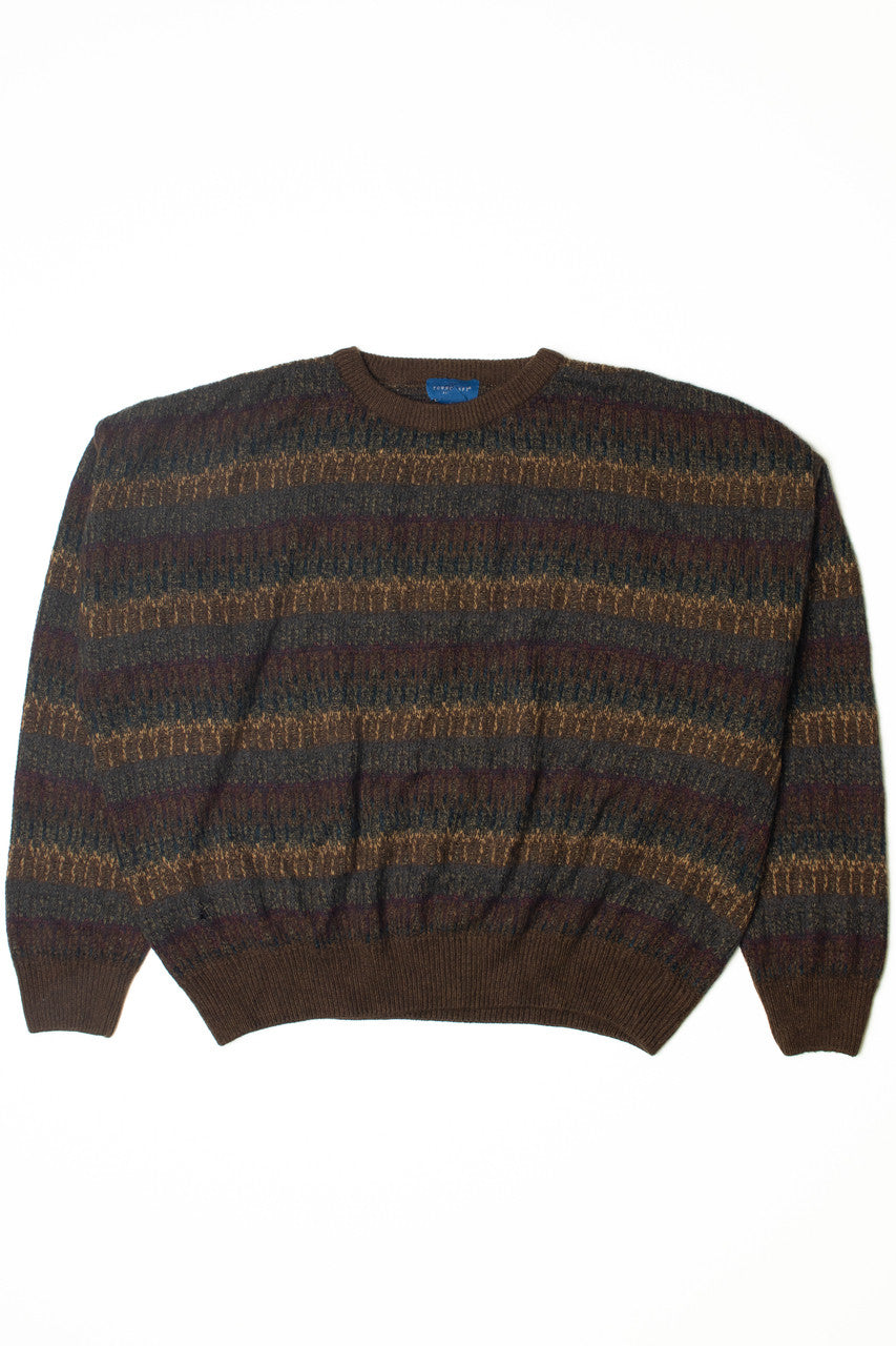 Vintage Soft Blended Stripes 80s Sweater