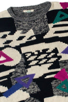 Vintage Computer Arrow & Triangle Jamie Scott 80s Sweater