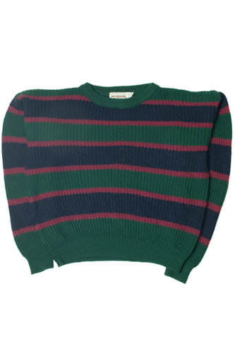 Vintage Classic Striped 80s Sweater