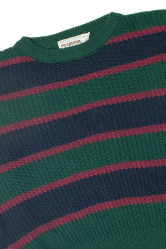 Vintage Classic Striped 80s Sweater