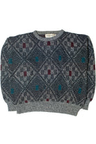 Vintage Michael Gerald 80s Argyle Sweater