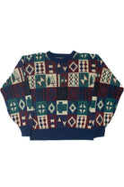 Vintage Square Print Stoneriver Outfitters 80s Sweater