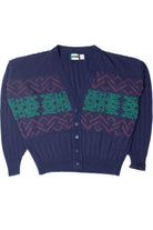 Vintage Navy Blue Gitano 80s Cardigan Sweater