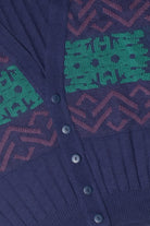 Vintage Navy Blue Gitano 80s Cardigan Sweater