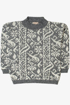 Vintage Vertical Print 80s Sweater 4235