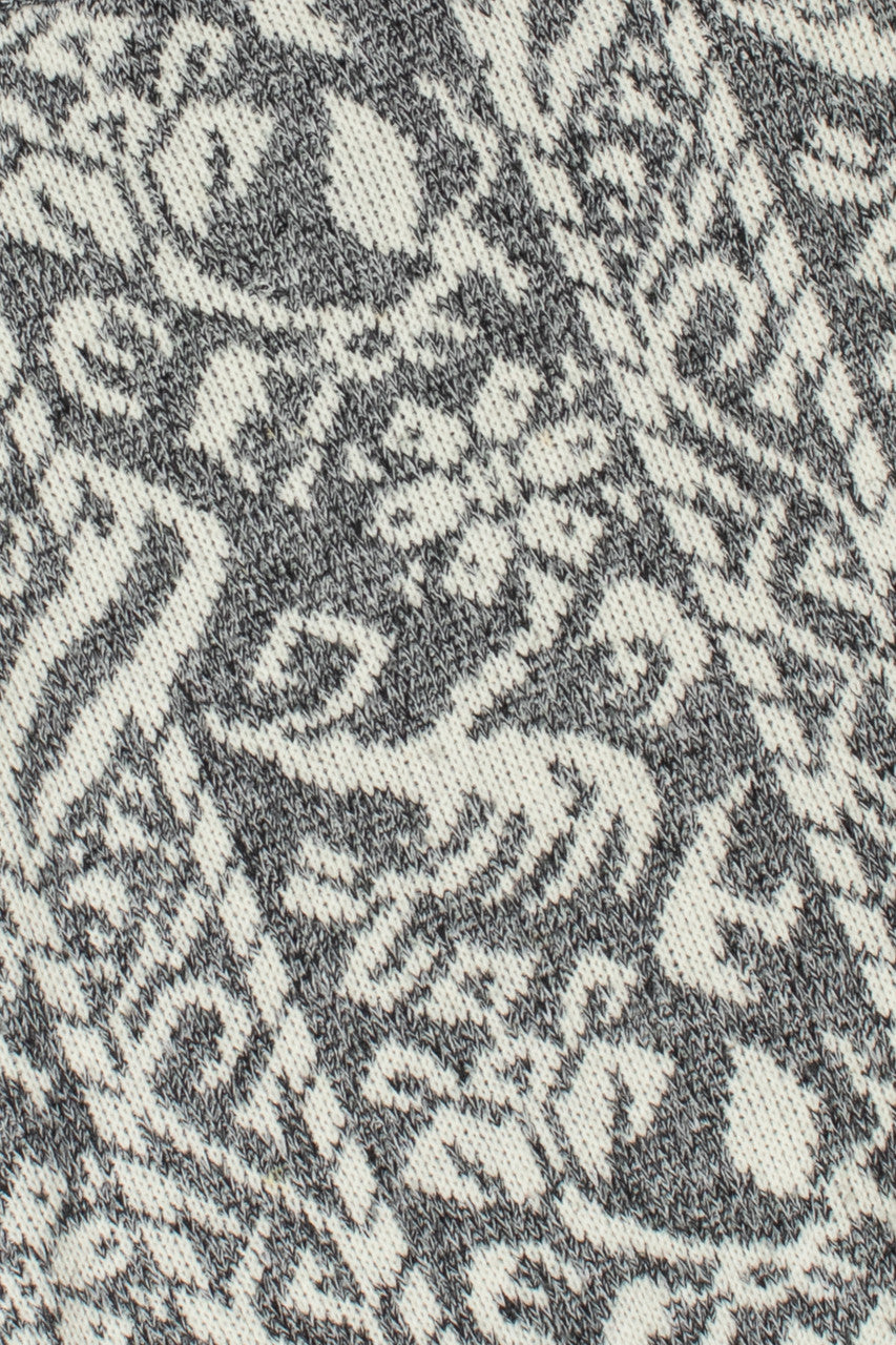 Vintage Vertical Print 80s Sweater 4235