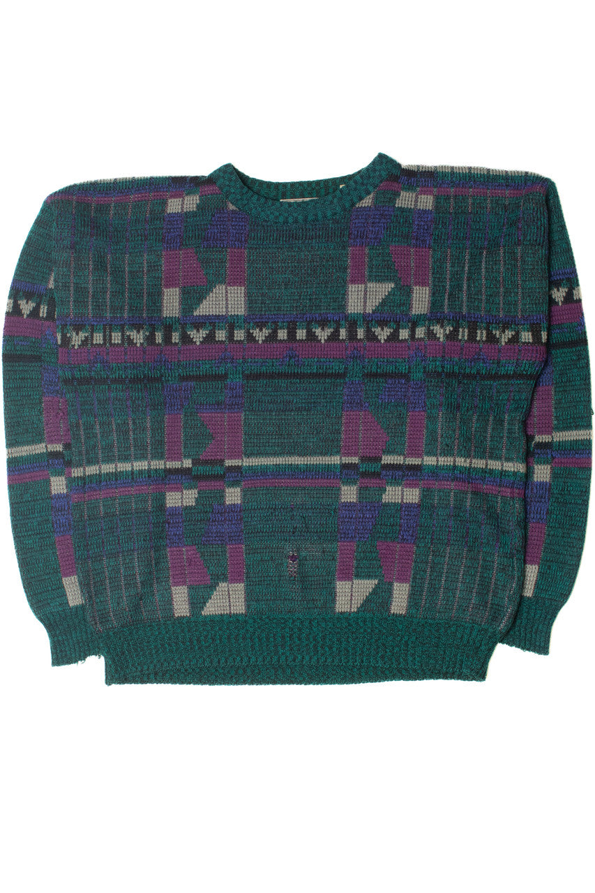 Vintage Digital Print 80s Sweater