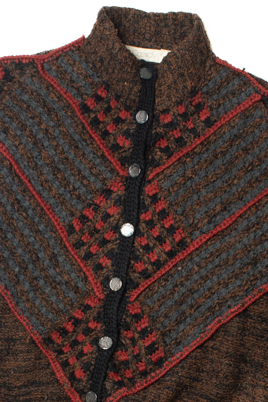 Vintage Cassidy 80s Batwing Cardigan Sweater