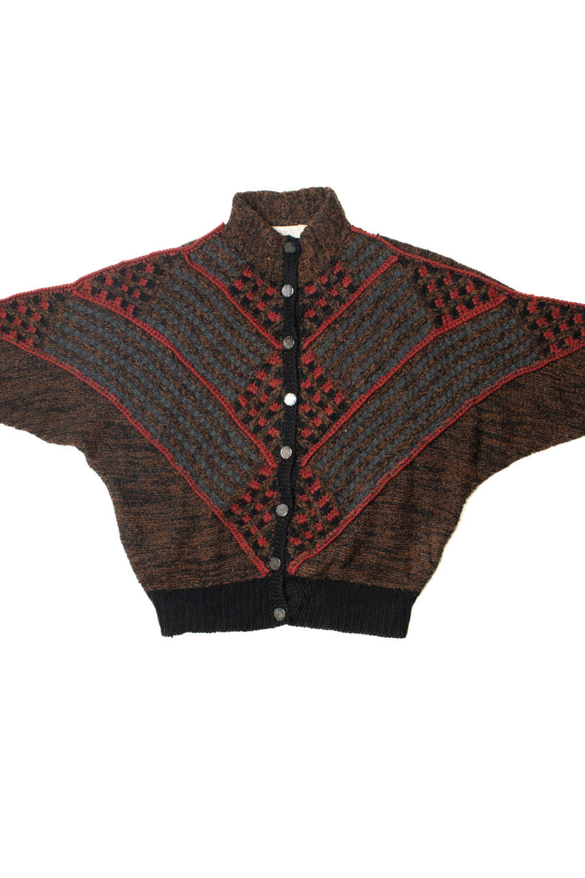 Vintage Cassidy 80s Batwing Cardigan Sweater